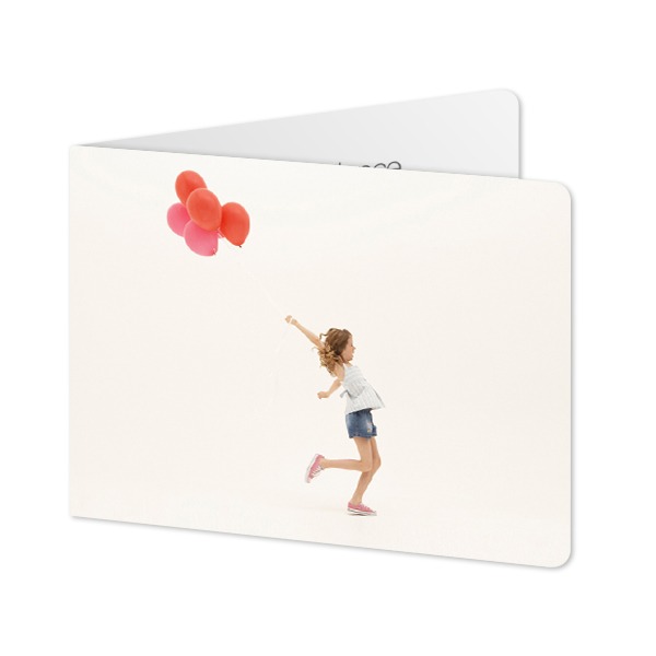 Faire-part 2 volets Paysage coins arrondis 14,3 x 10 cm