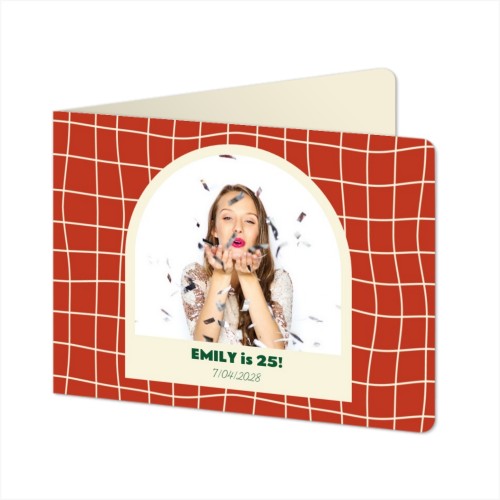 Gevouwen Kaart liggend met ronde hoeken 14,3 x 10 cm Gevouwen Kaart liggend met ronde hoeken 14,3 x 10 cm