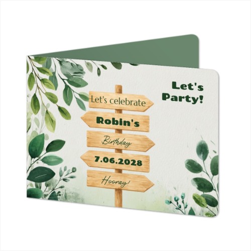 Faire-part 2 volets Paysage coins arrondis 14,3 x 10 cm Faire-part 2 volets Paysage coins arrondis 14,3 x 10 cm