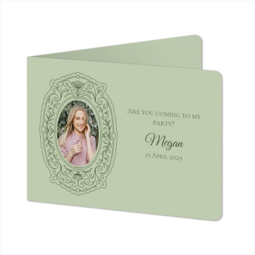 Falt-Grusskarte Querformat mit abgerundeten Ecke 14,3 x 10 cm