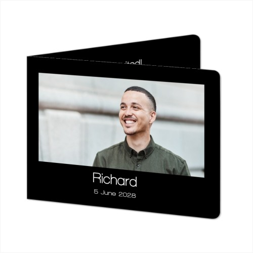 Foldede Fotokort landskab runde hjørner 14,3 x 10 cm