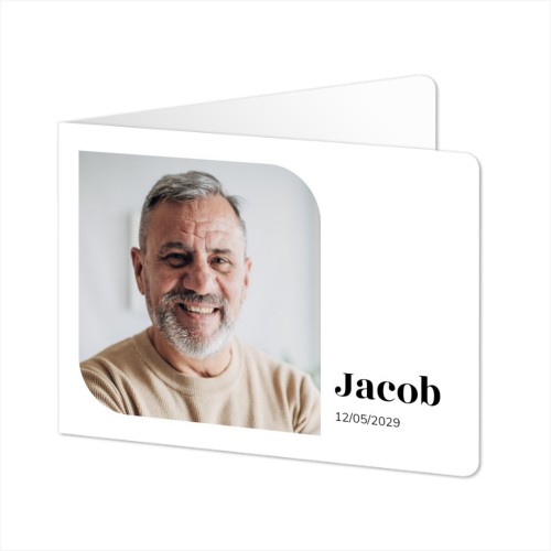Foldede Fotokort landskab runde hjørner 14,3 x 10 cm
