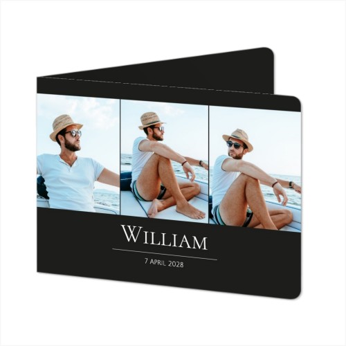 Faire-part 2 volets Paysage coins arrondis 14,3 x 10 cm Faire-part 2 volets Paysage coins arrondis 14,3 x 10 cm