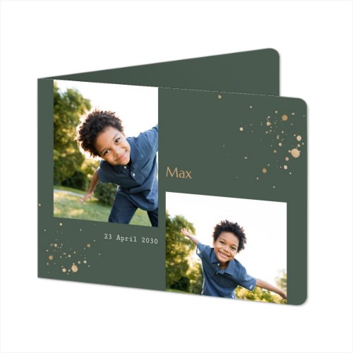Foldede Fotokort landskab runde hjørner 14,3 x 10 cm