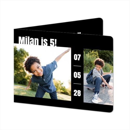 Doble Fotokort Liggende runde hjørner 14,3 x 10 cm