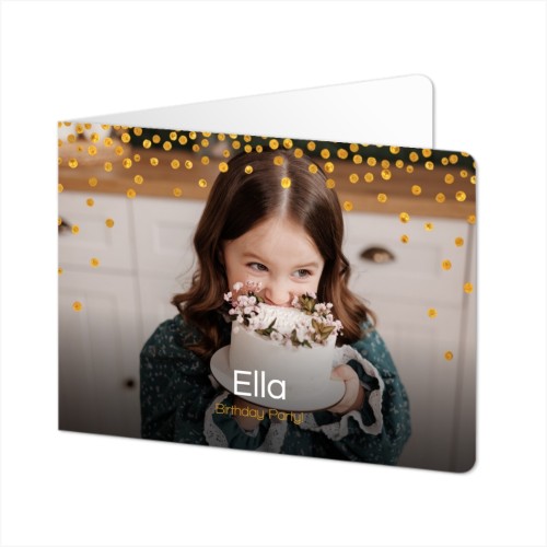 Faire-part 2 volets Paysage coins arrondis 14,3 x 10 cm