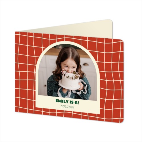 Gevouwen wenskaart liggend met ronde hoeken 14,3 x 10 cm Gevouwen wenskaart liggend met ronde hoeken 14,3 x 10 cm