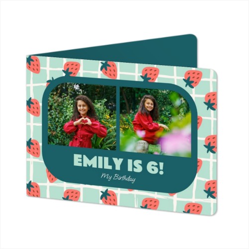 Gevouwen wenskaart liggend met ronde hoeken 14,3 x 10 cm Gevouwen wenskaart liggend met ronde hoeken 14,3 x 10 cm