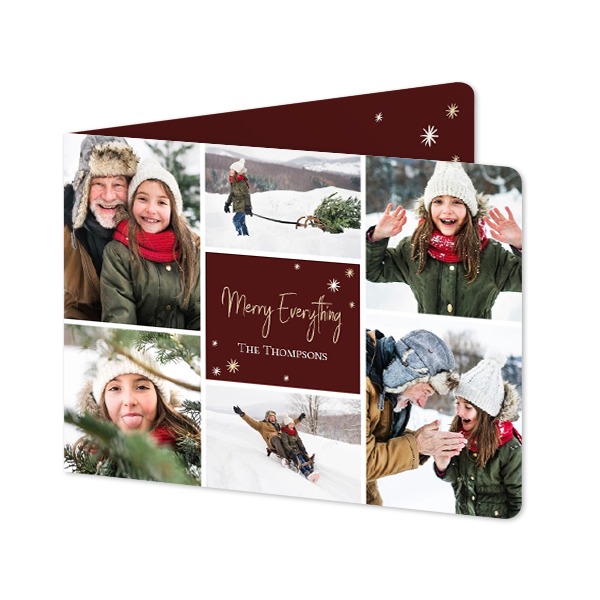 Doble Fotokort Liggende runde hjørner 14,3 x 10 cm