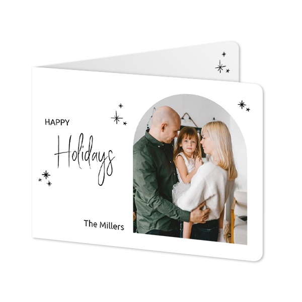 Folded card landscape rounded corners 14,3 x 10 cm Folded card landscape rounded corners 14,3 x 10 cm