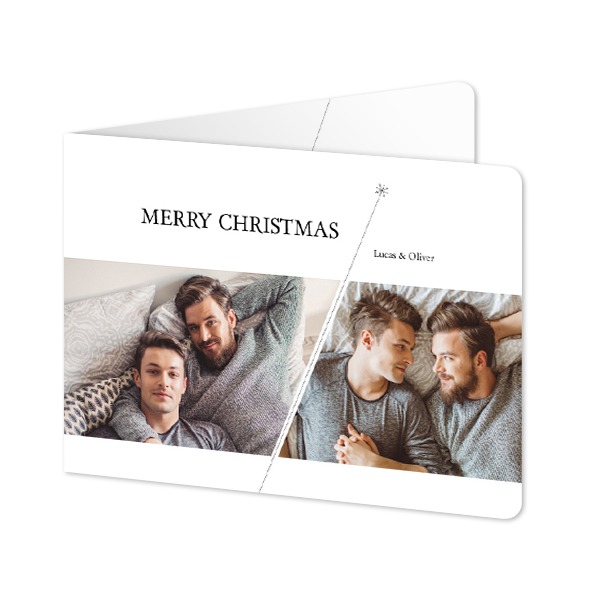 Faire-part 2 volets Paysage coins arrondis 14,3 x 10 cm Faire-part 2 volets Paysage coins arrondis 14,3 x 10 cm