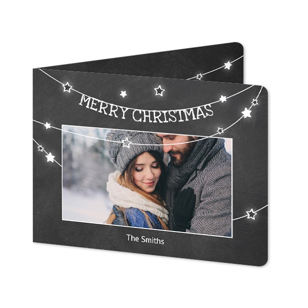 Doble Fotokort Liggende runde hjørner 14,3 x 10 cm