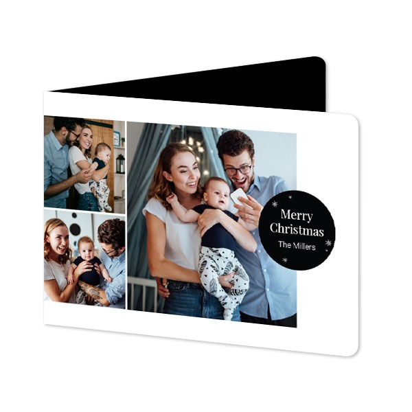 Folded card landscape rounded corners 14,3 x 10 cm Folded card landscape rounded corners 14,3 x 10 cm