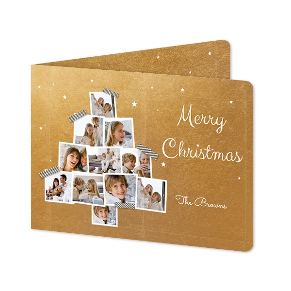 Gevouwen wenskaart liggend met ronde hoeken 14,3 x 10 cm Gevouwen wenskaart liggend met ronde hoeken 14,3 x 10 cm