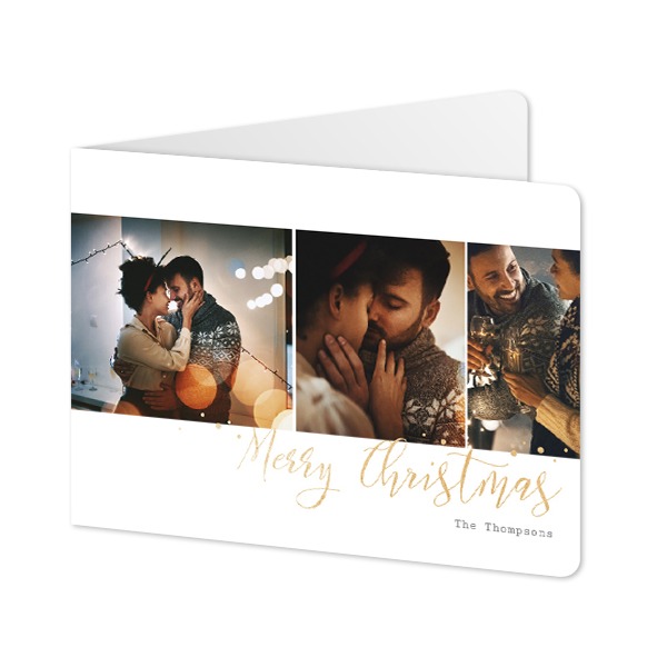 Doble Fotokort Liggende runde hjørner 14,3 x 10 cm