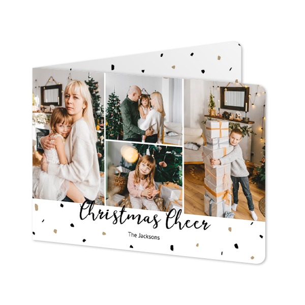 Gevouwen Kaart liggend met ronde hoeken 14,3 x 10 cm Gevouwen Kaart liggend met ronde hoeken 14,3 x 10 cm