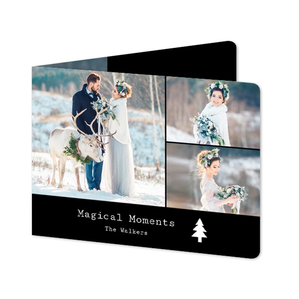 Foldede Fotokort landskab runde hjørner 14,3 x 10 cm Foldede Fotokort landskab runde hjørner 14,3 x 10 cm