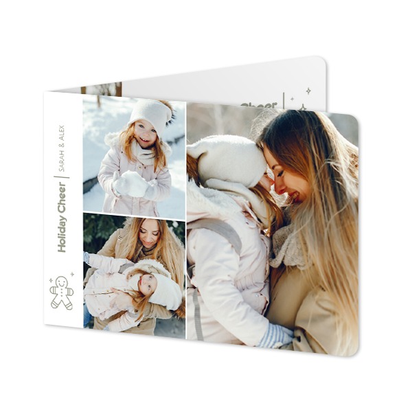 Doble Fotokort Liggende runde hjørner 14,3 x 10 cm