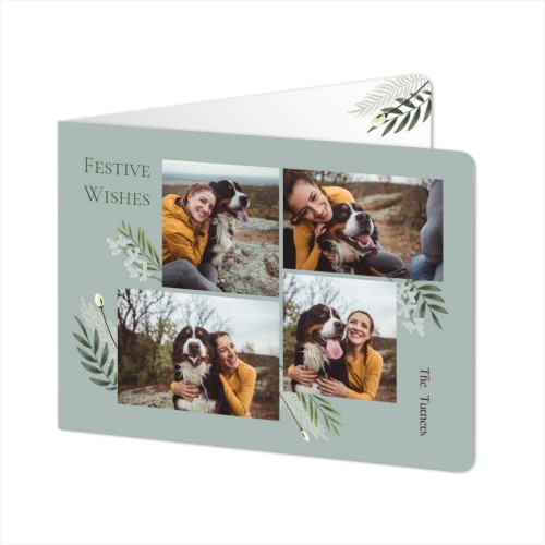 Falt-Grusskarte Querformat mit abgerundeten Ecke 14,3 x 10 cm