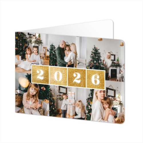 Faire-part 2 volets Paysage coins arrondis 14,3 x 10 cm