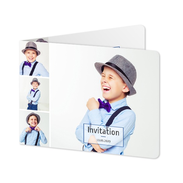 Foldede Fotokort landskab runde hjørner 14,3 x 10 cm