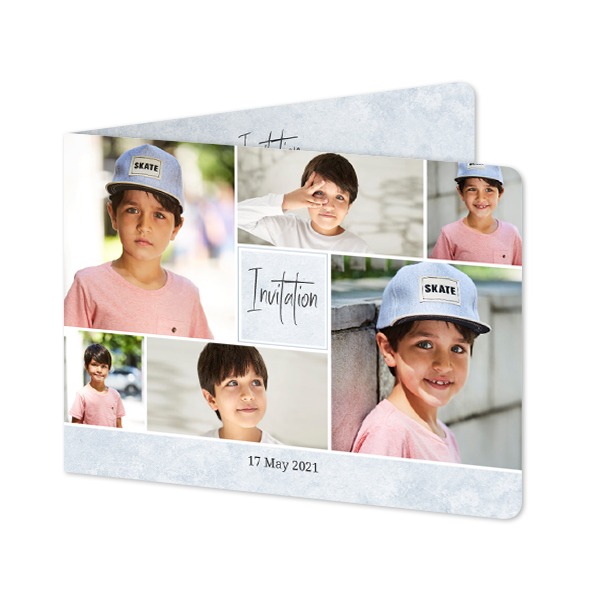 Faire-part 2 volets Paysage coins arrondis 14,3 x 10 cm Faire-part 2 volets Paysage coins arrondis 14,3 x 10 cm