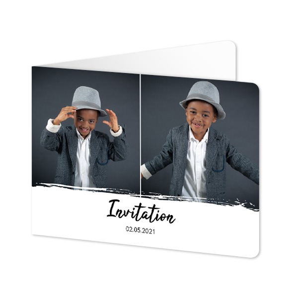 Folded card landscape rounded corners 14,3 x 10 cm Folded card landscape rounded corners 14,3 x 10 cm