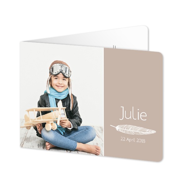 Foldede Fotokort landskab runde hjørner 14,3 x 10 cm