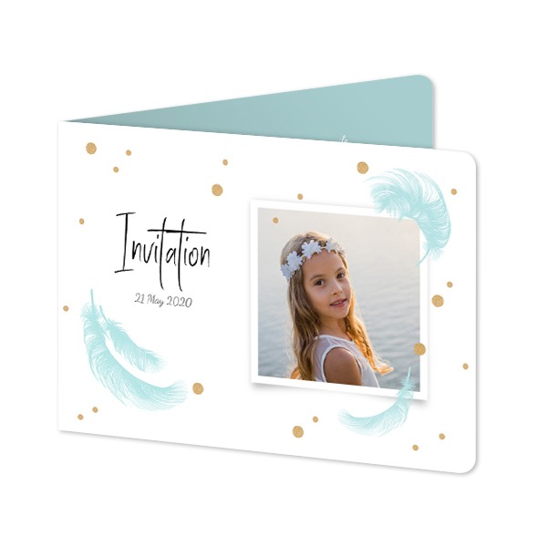 Faire-part 2 volets Paysage coins arrondis 14,3 x 10 cm Faire-part 2 volets Paysage coins arrondis 14,3 x 10 cm