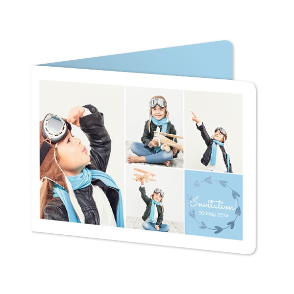 Foldede Fotokort landskab runde hjørner 14,3 x 10 cm