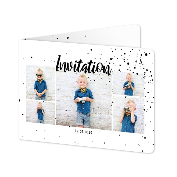 Foldede Fotokort landskab runde hjørner 14,3 x 10 cm