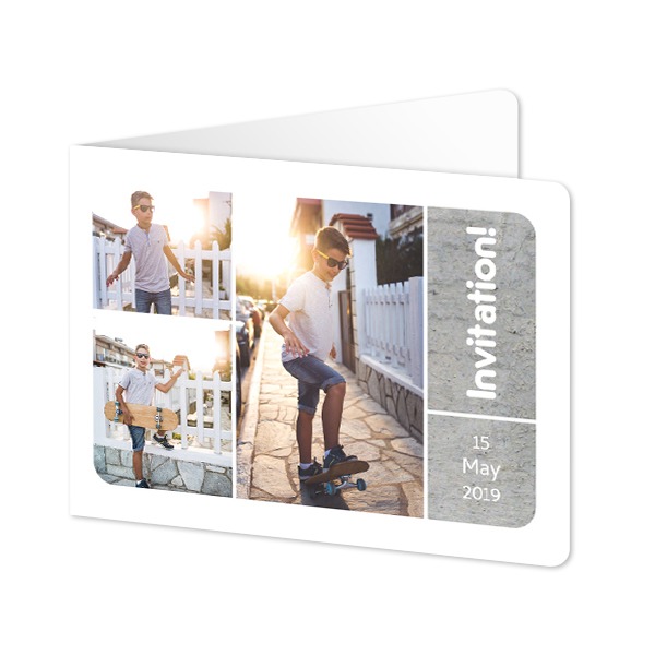 Folded card landscape rounded corners 14,3 x 10 cm Folded card landscape rounded corners 14,3 x 10 cm