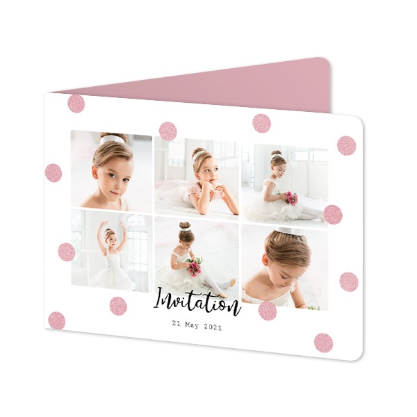 Folded card landscape rounded corners 14,3 x 10 cm Folded card landscape rounded corners 14,3 x 10 cm