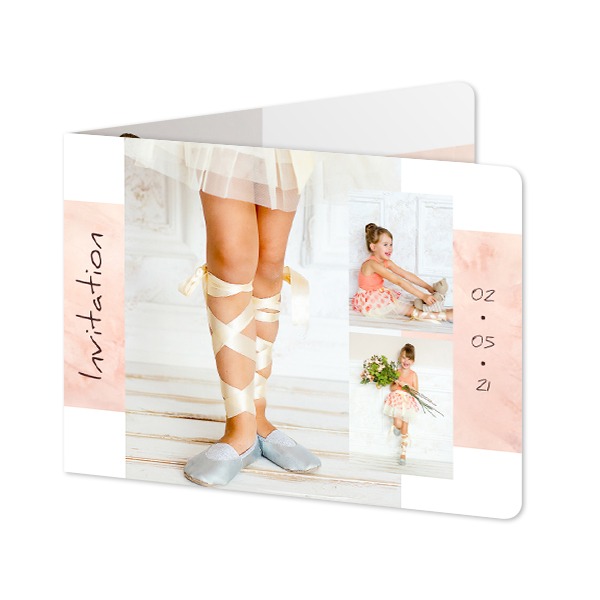 Foldede Fotokort landskab runde hjørner 14,3 x 10 cm