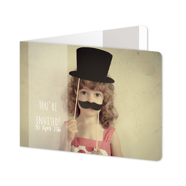 Doble Fotokort Liggende runde hjørner 14,3 x 10 cm