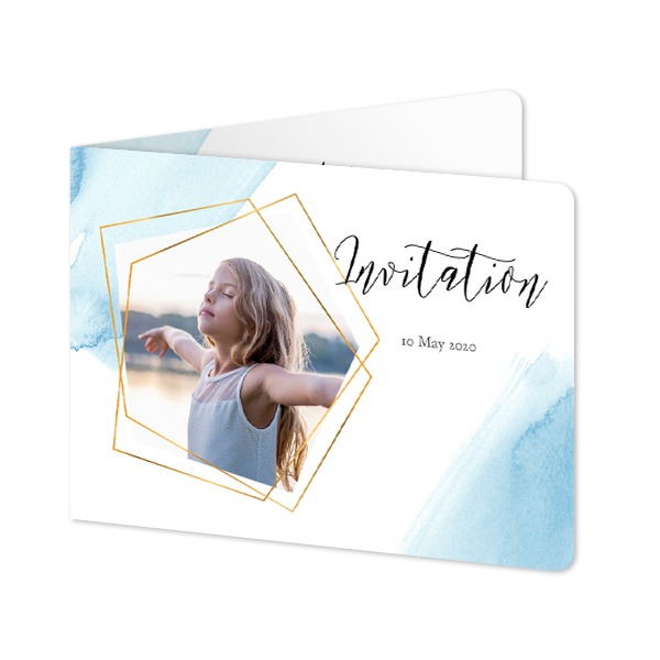 Foldede Fotokort landskab runde hjørner 14,3 x 10 cm Foldede Fotokort landskab runde hjørner 14,3 x 10 cm