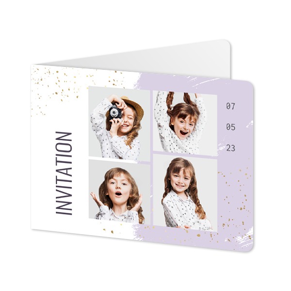 Folded card landscape rounded corners 14,3 x 10 cm Folded card landscape rounded corners 14,3 x 10 cm