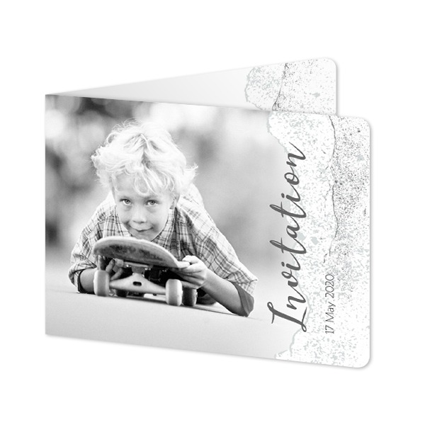 Foldede Fotokort landskab runde hjørner 14,3 x 10 cm