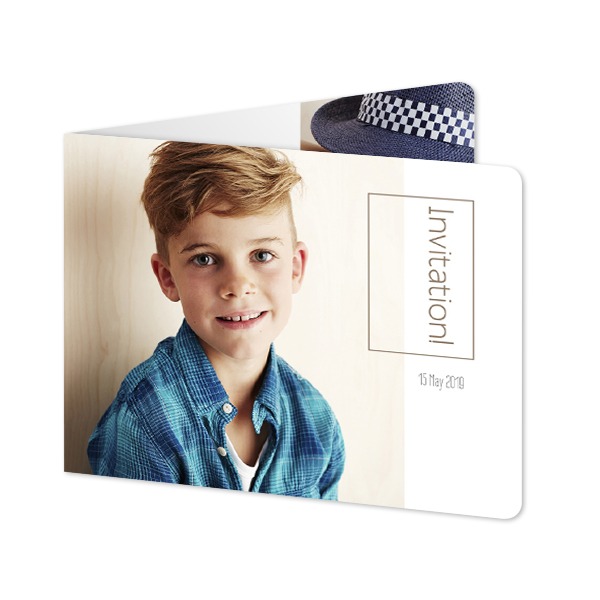 Falt-Grusskarte Querformat mit abgerundeten Ecke 14,3 x 10 cm