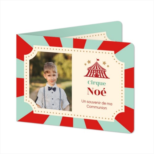 Faire-part 2 volets Paysage coins arrondis 14,3 x 10 cm