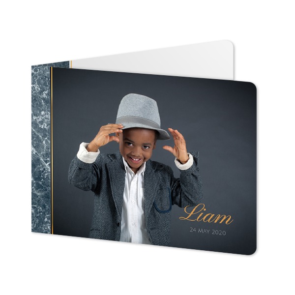 Doble Fotokort Liggende runde hjørner 14,3 x 10 cm