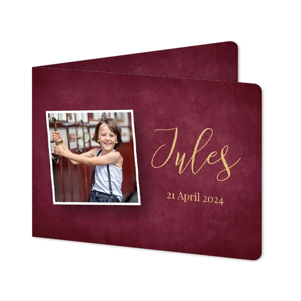 Falt-Grusskarte Querformat mit abgerundeten Ecke 14,3 x 10 cm