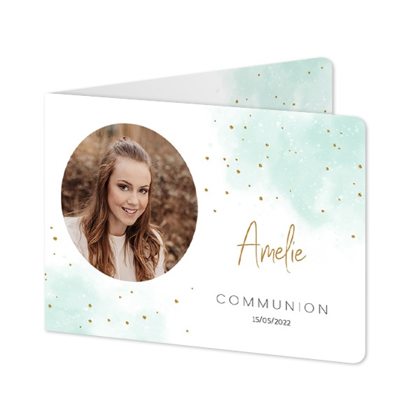 Faire-part 2 volets Paysage coins arrondis 14,3 x 10 cm Faire-part 2 volets Paysage coins arrondis 14,3 x 10 cm