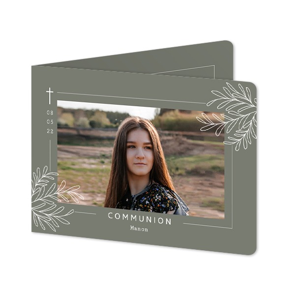 Foldede Fotokort landskab runde hjørner 14,3 x 10 cm