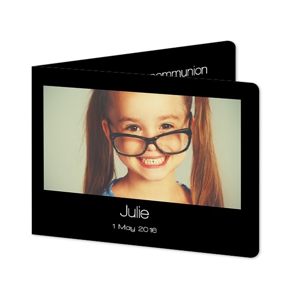 Faire-part 2 volets Paysage coins arrondis 14,3 x 10 cm