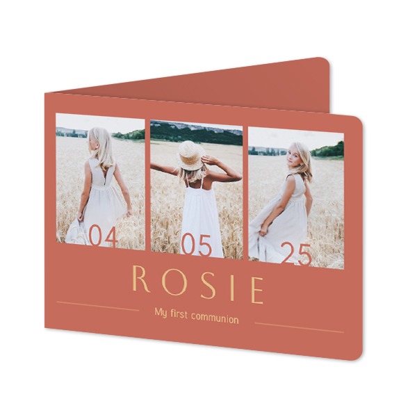 Folded card landscape rounded corners 14,3 x 10 cm Folded card landscape rounded corners 14,3 x 10 cm