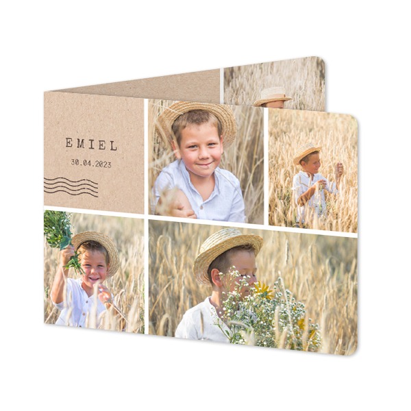 Folded card landscape rounded corners 14,3 x 10 cm Folded card landscape rounded corners 14,3 x 10 cm