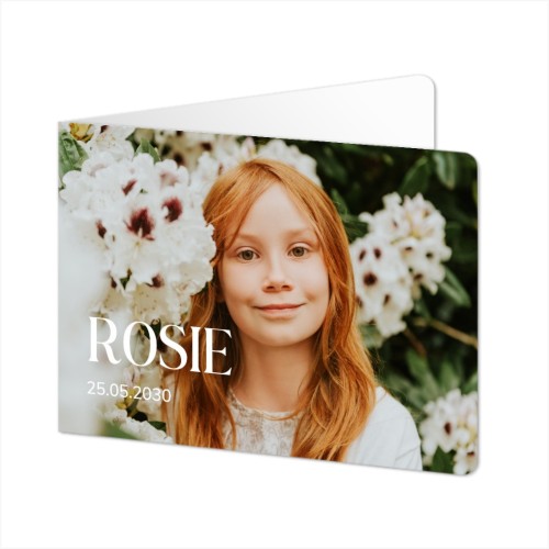 Gevouwen Kaart liggend met ronde hoeken 14,3 x 10 cm Gevouwen Kaart liggend met ronde hoeken 14,3 x 10 cm