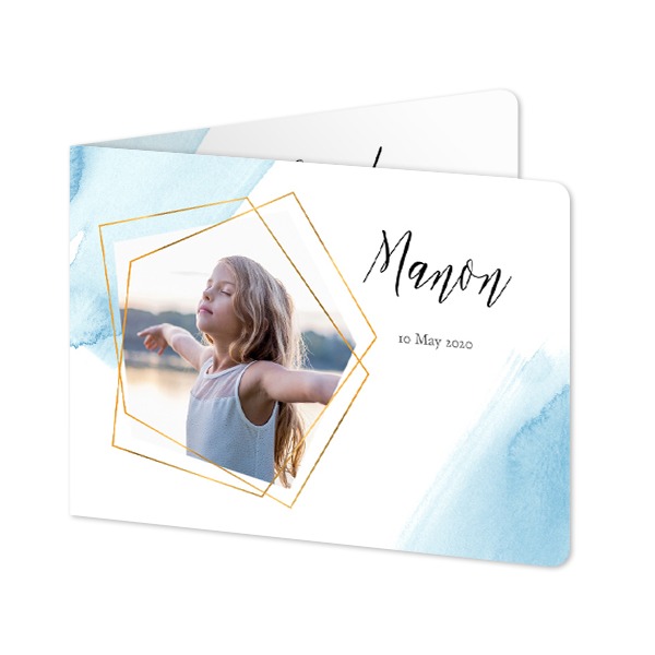 Foldede Fotokort landskab runde hjørner 14,3 x 10 cm