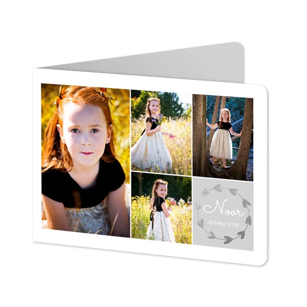 Folded card landscape rounded corners 14,3 x 10 cm Folded card landscape rounded corners 14,3 x 10 cm